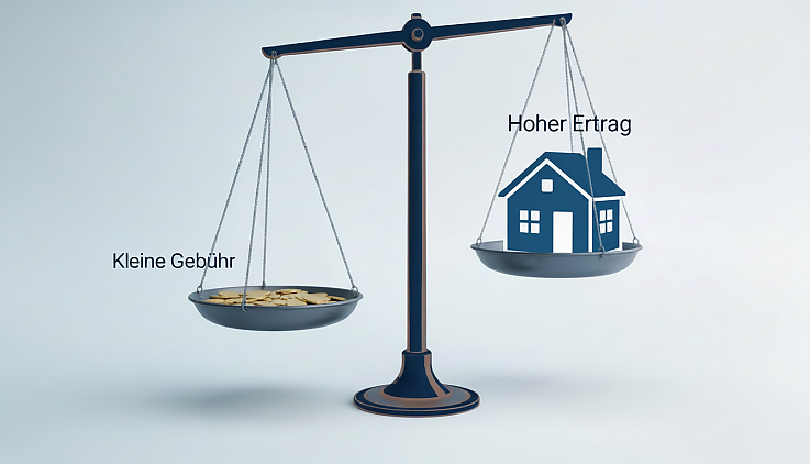 Hausverwaltung Gerolstein � Grafik zeigt wie Verwaltungsgeb�hren durch Kostenoptimierung eingespielt werden