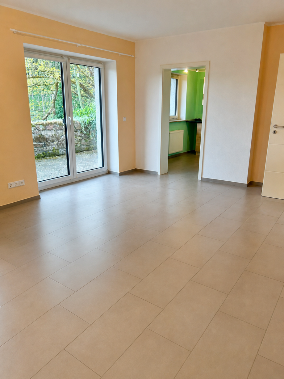 Wohnzimmer Terrassenwohnung Sinspelt