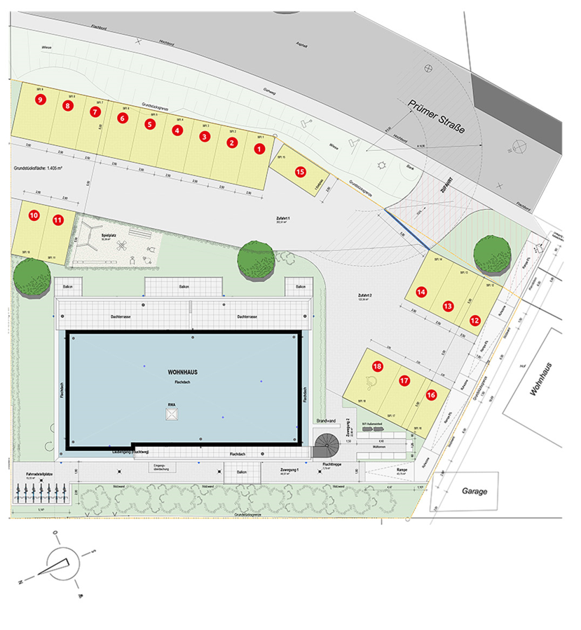 Lageplan Penthousewohnung Hillesheim