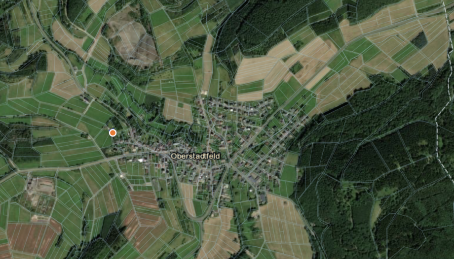 Draufsicht Einfamilienhaus Oberstadtfeld