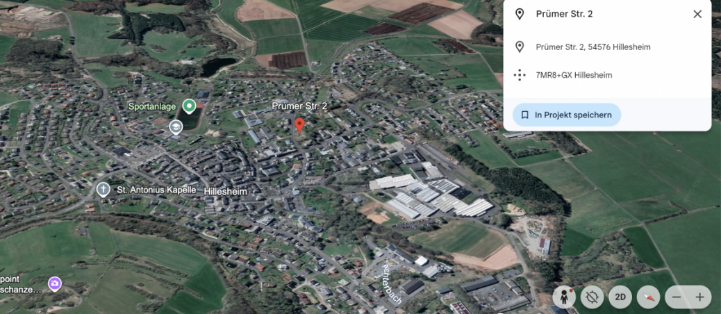 Google Earth Penthousewohnung Hillesheim